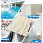 🔥อัพเกรดใหม่🔥ตะแกรงน้ำล้น กันลื่น ท่อสระว่ายน้ำ เกรตติง Swimming Pool Gutter Gratingขนาด 15/20/25/30ซม ABS ตะแกรงน้ำ สีค - Image 2